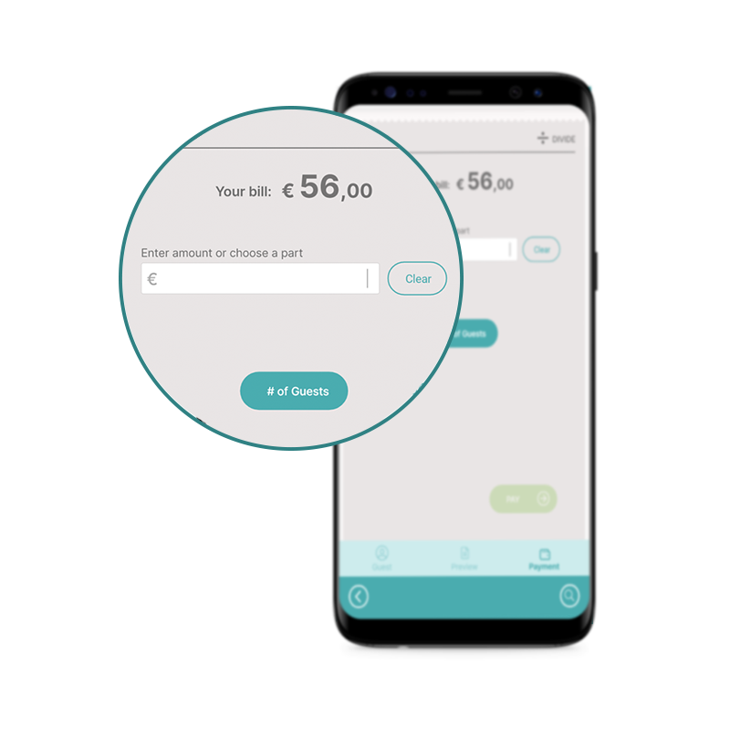 divide payment new Split the bill Trivec Handy