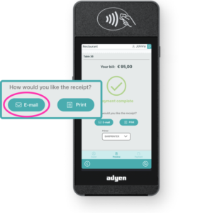 Digital receipt restaurant Digital receipt restaurant